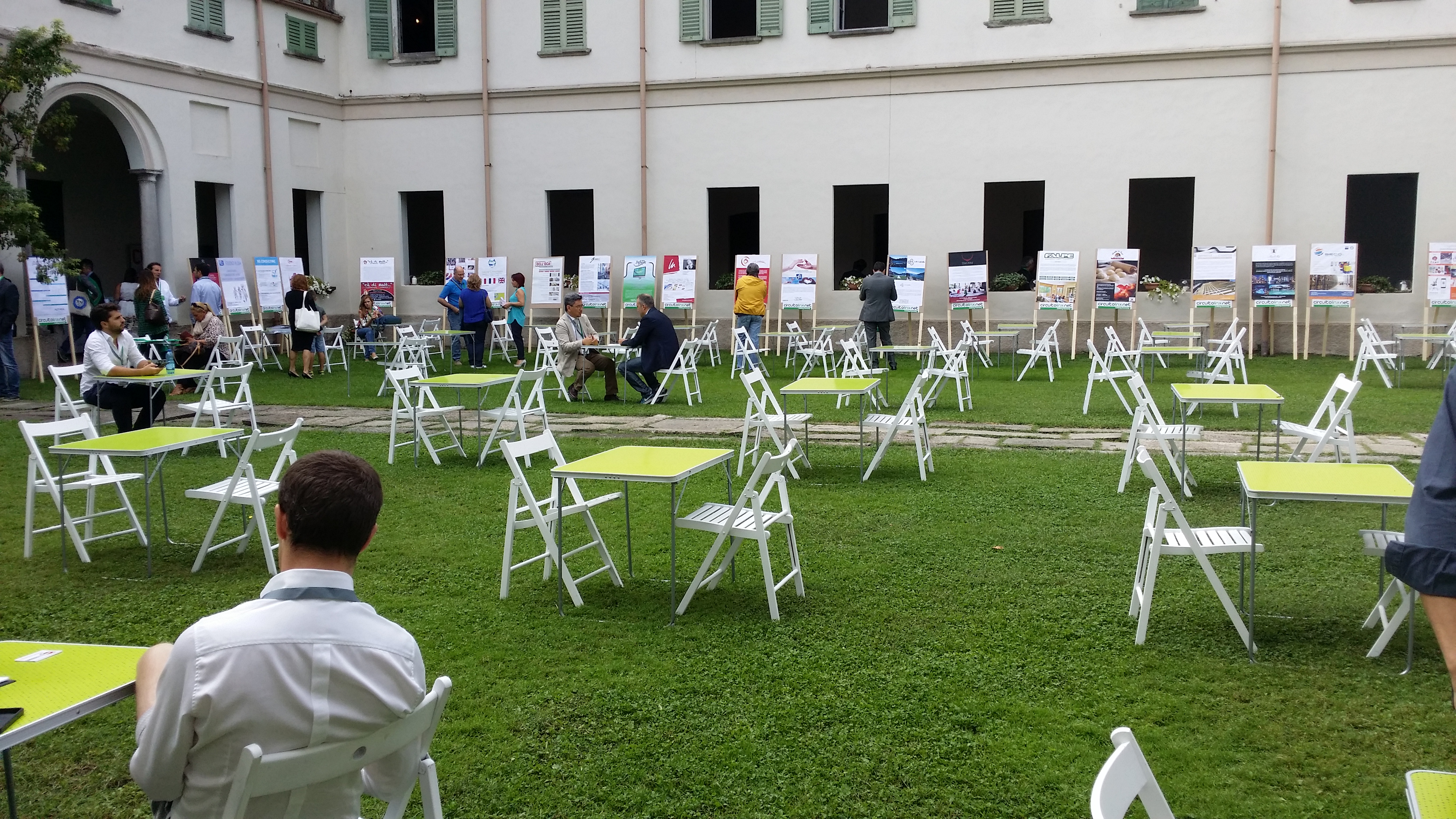 L'area esterna dell'evento