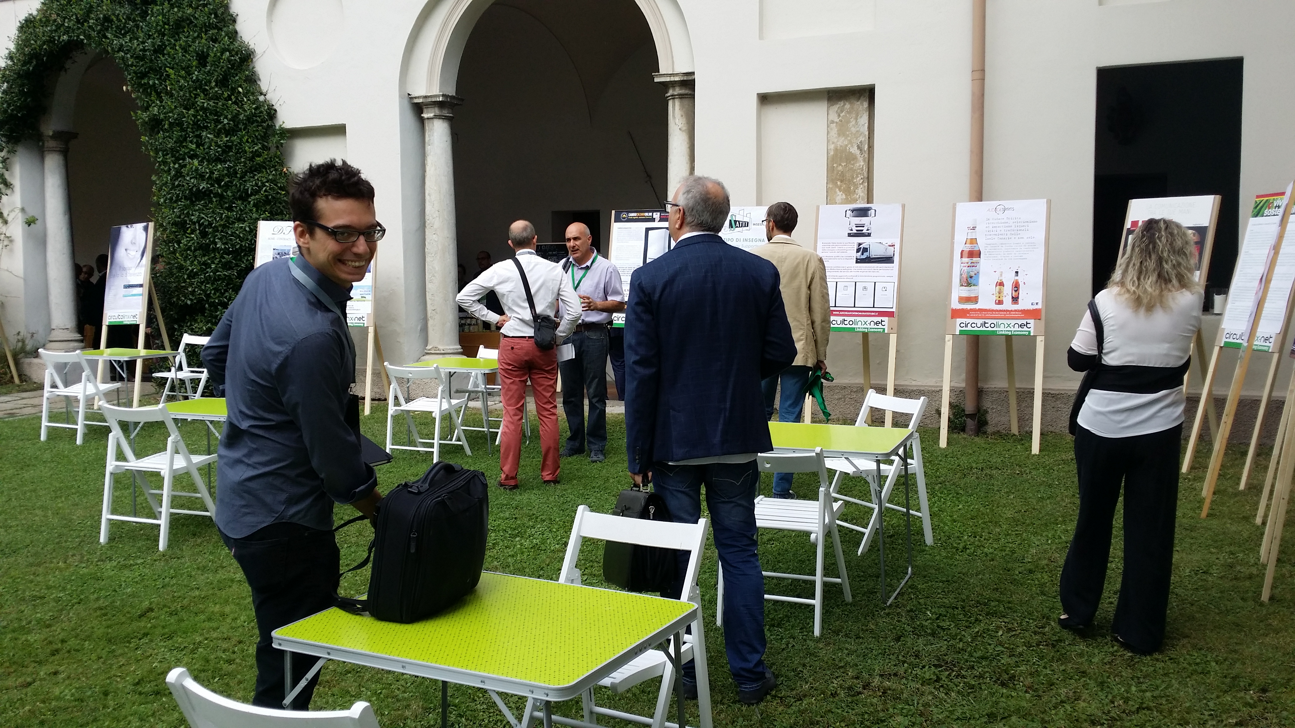 L'area esterna dell'evento