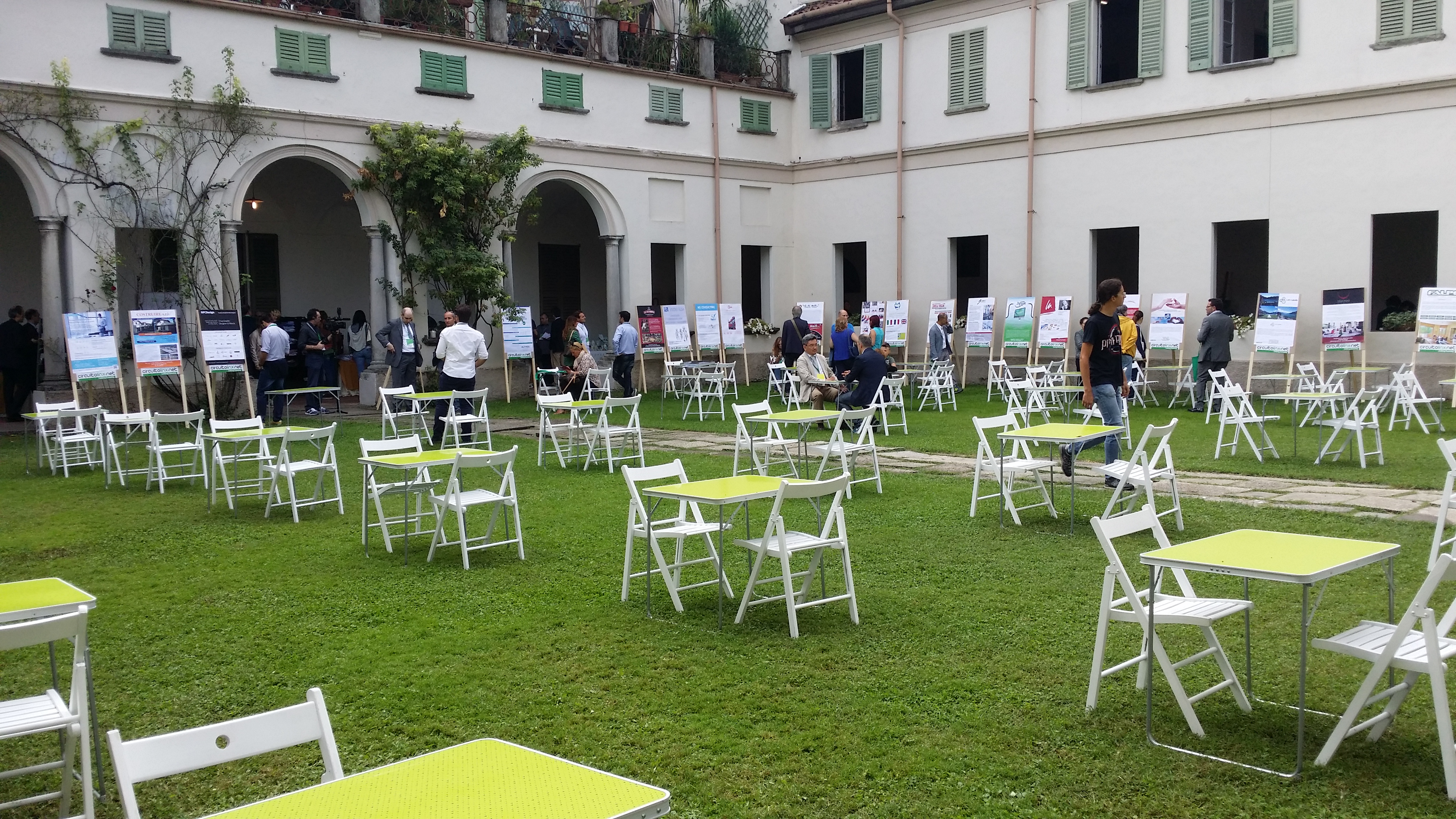 L'area esterna dell'evento